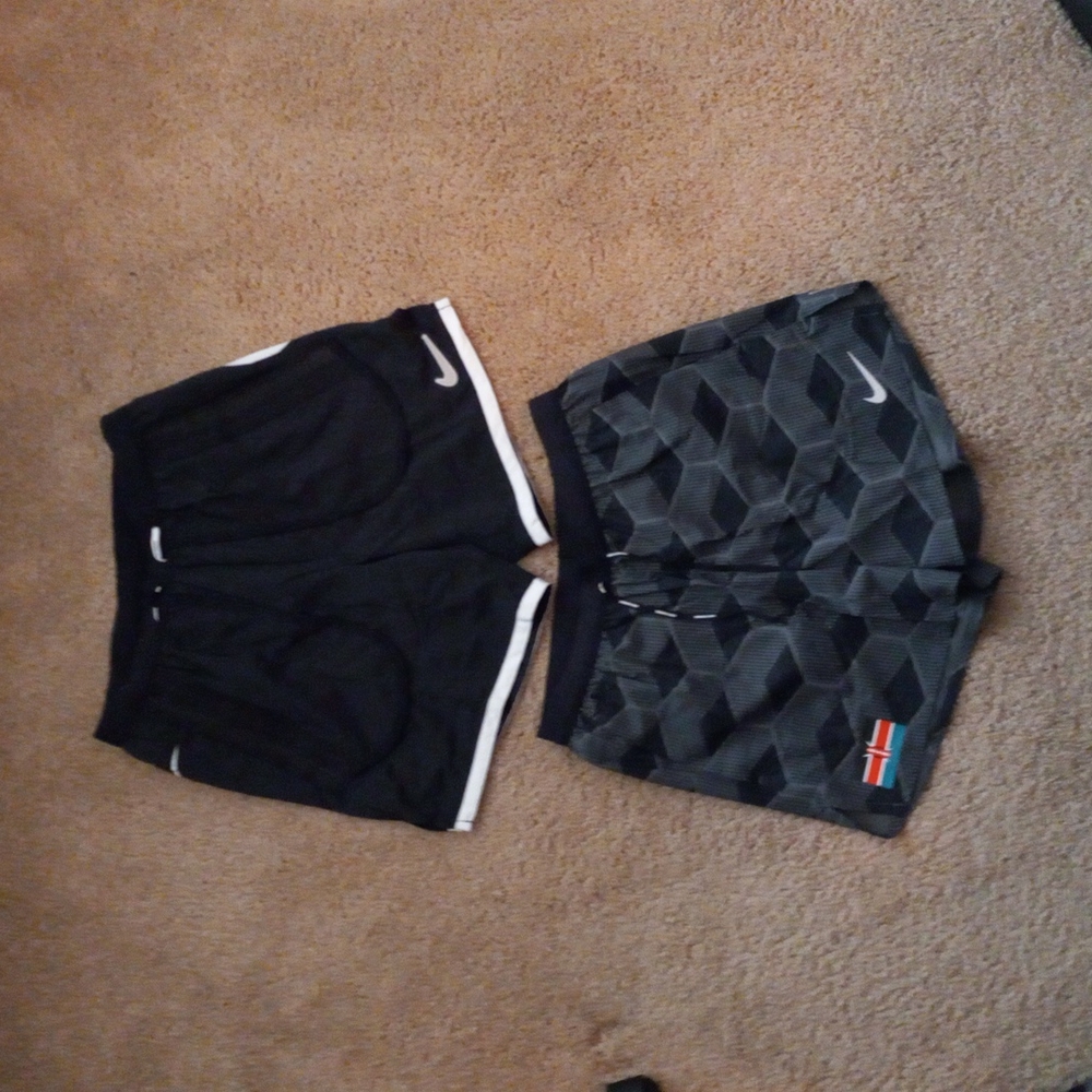 2 nikes running shorts size S